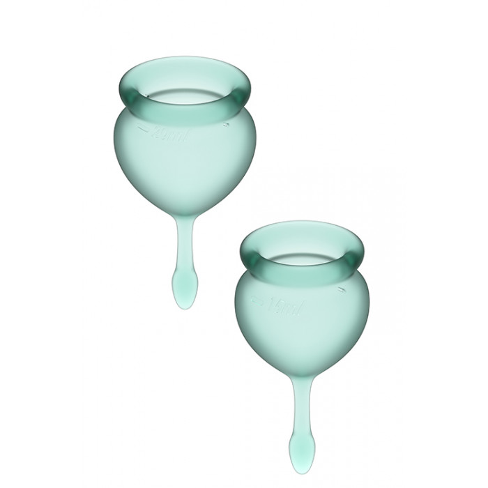 T360103 Менструальные чаши SATISFYER FEEL GOOD MENSTRUAL CUP GREEN