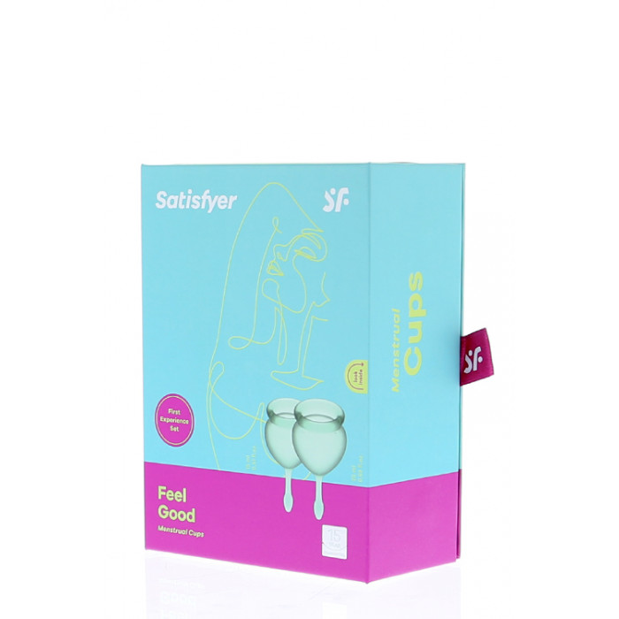 T360103 Менструальные чаши SATISFYER FEEL GOOD MENSTRUAL CUP GREEN