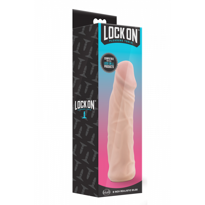 Реалистичная насадка LOCK ON 8INCH REALISTIC LOCK ON DILDO