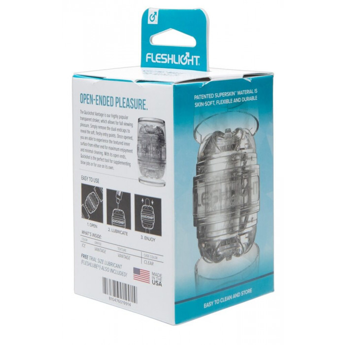 Мастурбатор Fleshlight Quickshot Vantage, компактний, чудово для пар і мінету