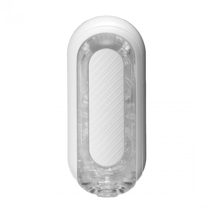 Мастурбатор Tenga Flip Zero Gravity White, змінна інтенсивність стимуляції, розкладний