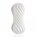 Мастурбатор Tenga Flex Silky White зі змінною інтенсивністю, можна скручувати