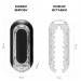Мастурбатор Tenga Flip Zero Gravity Back, змінна інтенсивність стимуляції, розкладний