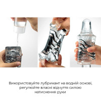 Мастурбатор Tenga Crysta Leaf, унікальний рельєф, стимулювальні пелюстки, прозорий матеріал