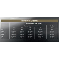Комплект пеньюар з декором у вигляді троянд та стрінгами Penthouse - Sweet Retreat White S/L