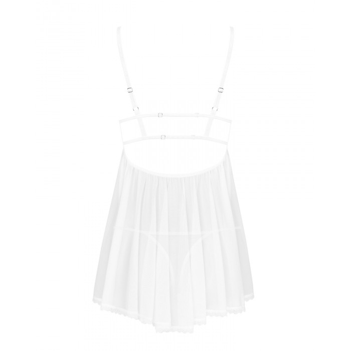 Пеньюар и трусики Obsessive Heavenlly babydoll & thong M/L