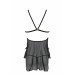 Сорочка Passion DELIENA CHEMISE XXL/XXXL black, стринги с заниженной талией