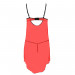 Прозрачный пеньюар с открытой грудью CHERRY CHEMISE red XXL/XXXL - Passion Exclusive, трусики