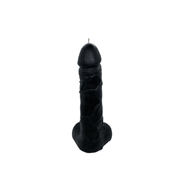Свеча в виде члена Чистый Кайф Black size L, для возбуждающей атмосферы