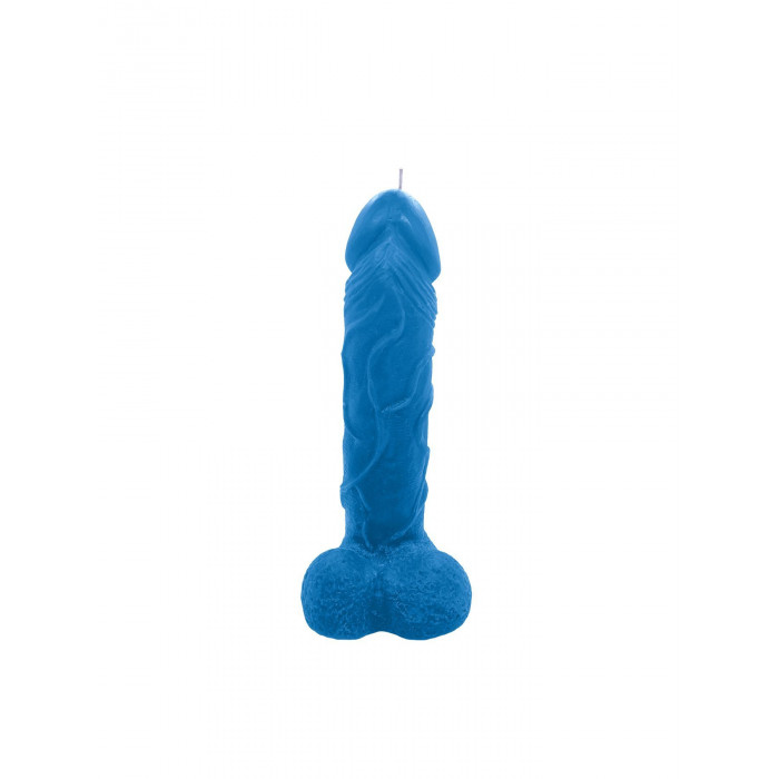 Свеча в виде члена Чистый Кайф Blue size L, для возбуждающей атмосферы