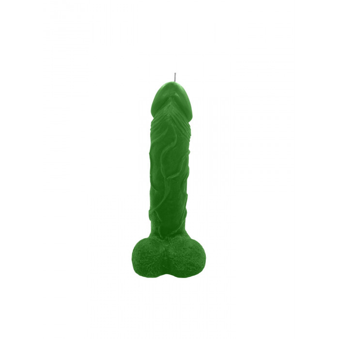 Свеча в виде члена Чистый Кайф Green size L, для возбуждающей атмосферы