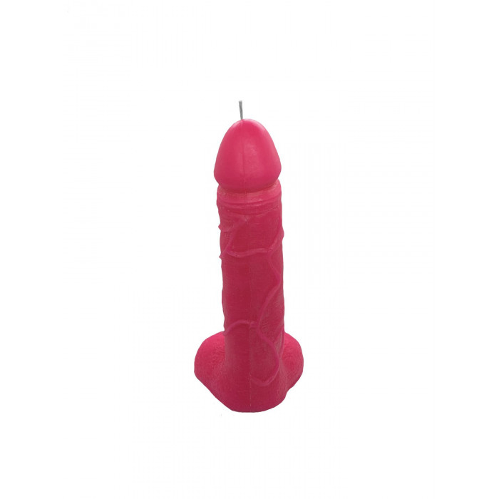 Свеча в виде члена Чистый Кайф Pink size L, для возбуждающей атмосферы
