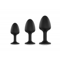 Анальна пробка Dorcel Geisha Plug Diamond XL з кулькою всередині, створює вібрації, макс діаметр 4,5