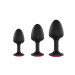 Анальна пробка Dorcel Geisha Plug Ruby XL з кулькою всередині, створює вібрації, макс діаметр 4,5 см