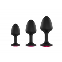 Анальна пробка Dorcel Geisha Plug Ruby M з кулькою всередині, створює вібрації, макс. діаметр 3,2см