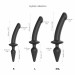 Анальна пробка з дилдо 2в1 Strap-On-Me SWITCH PLUG-IN DILDO Black XXL, діаметр 5,2/3,9 см