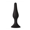 Анальная пробка на присоске MAI Attraction Toys №35 Black, длина 15,5см, диаметр 3,8см