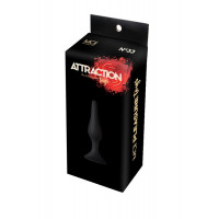Анальна пробка з присоскою MAI Attraction Toys №33 Black, довжина 11,5cм, діаметр 3см