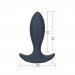 Анальна пробка з пульсацією Lux Active – Throb – 4.5" Anal Pulsating Massager, пульт ДК