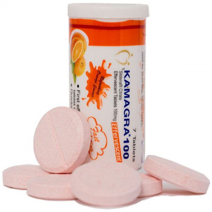Камагра Эфервесент (Kamagra Effervescent) 100 мг 7 шипучих таблеток