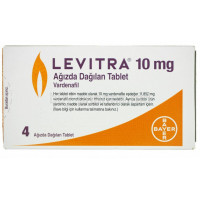 Левітра (Levitra) 10 мг 4 таблетки (1 блістер) оригінал