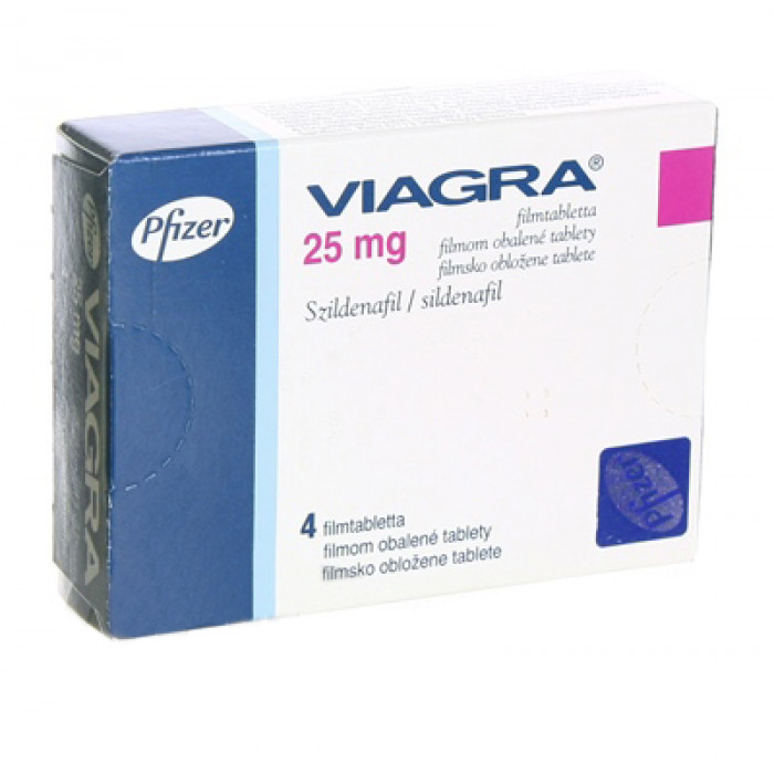 Віагра (Viagra) 25 мг 4 таблетки (1 блістер)
