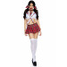 Костюм школьницы Leg Avenue Miss Prep School S/M, топ, юбка, галстук, бантики