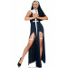 Костюм монашки-грешницы Leg Avenue Sultry Sinner S, платье, головной убор, воротник