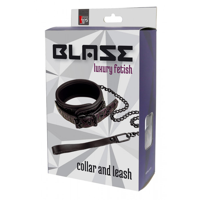 Ошейник с поводком BLAZE COLLAR AND LEASH PURPLE