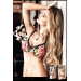 Бюстгалтер Black Underwire Bra Flower Pattern, 36D