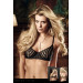 Бюстгалтер Black Bra With Transparent Stripes, 34C
