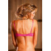 B081-LEOPARD PINK-36D Бюстгалтер Leopard-Pink Push-Up Bra, 36D