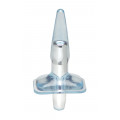 Плаг з вібрацією MENZSTUFF PURRFECT PLUG, CLEAR BLUE