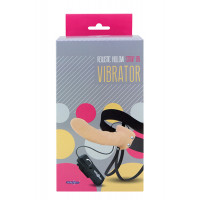 Страпон з вібрацією REALISTIC HOLLOW STRAP ON VIBRATOR 8INCH