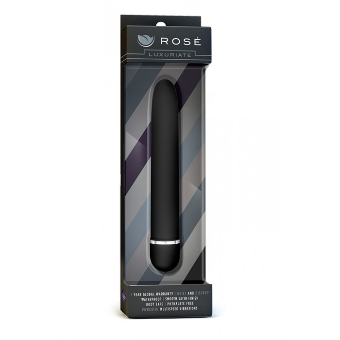Класичний вібромасажер ROSE-LUXURIATE BLACK