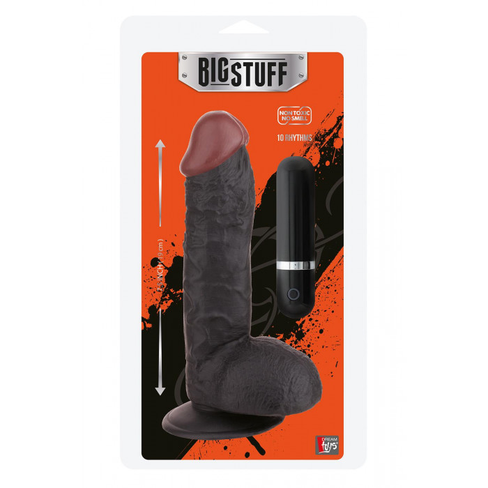Вібромасажер BIGSTUFF 7.5 INCH, BLACK