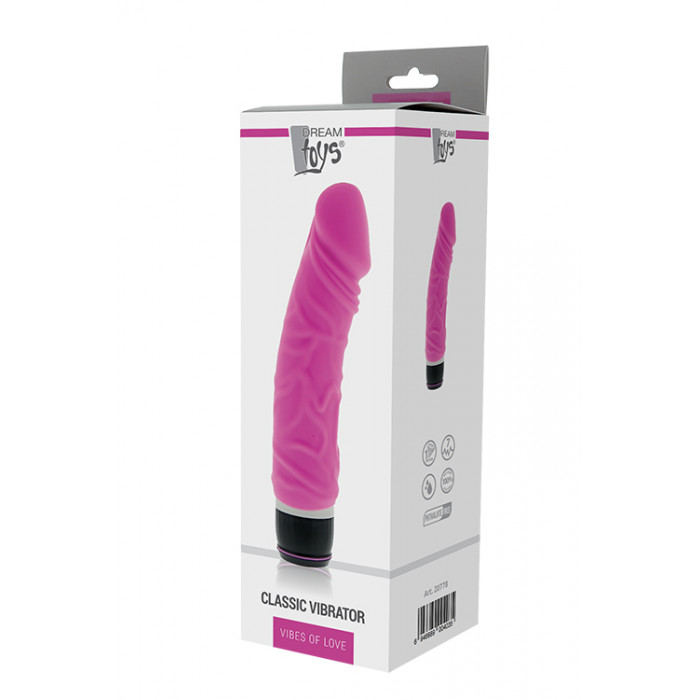 Вібромасажер PURRFECT SILICONE CLASSIC 6.5 INCH, PINK