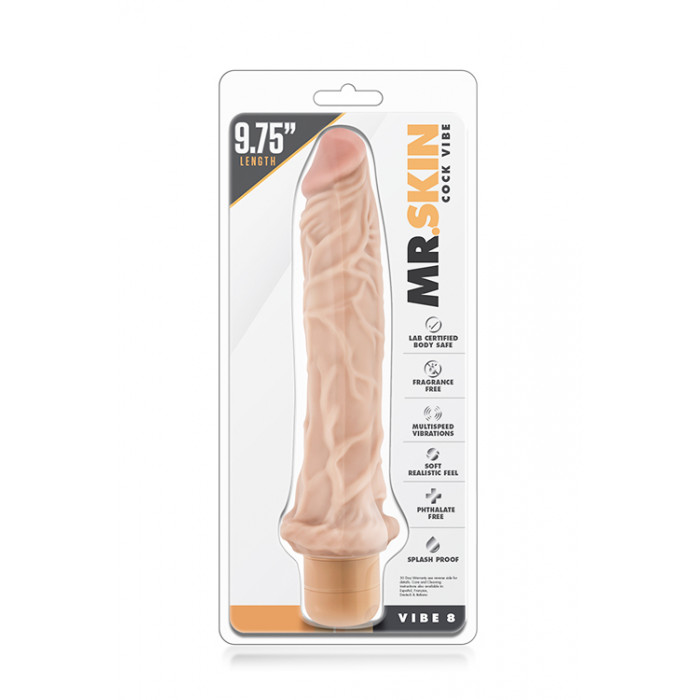 Вібратор Mr. SKIN COCK VIBE 8