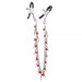 Зажимы на соски Nipple play Chain Red Bell and Spike