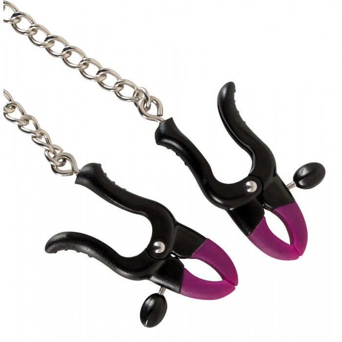 Затискачі для сосків з ланцюжком Bad Kitty silicone nipple