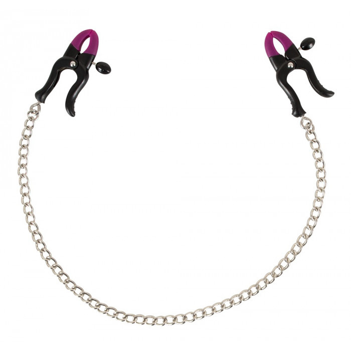 Затискачі для сосків з ланцюжком Bad Kitty silicone nipple
