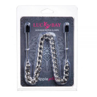 Затискачі на соски Nipple play пінцет chain Heavy Metall