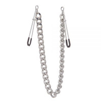 Затискачі на соски Nipple play пінцет chain Heavy Metall