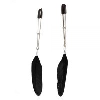 Затискачі на соски Пір'ячко Lucky Bay nipple Play, Black