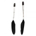 Затискачі на соски Пір'ячко Lucky Bay nipple Play, Black