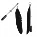 Затискачі на соски Пір'ячко Lucky Bay nipple Play, Black