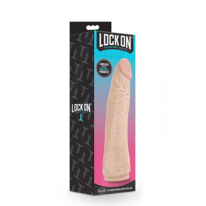 Реалистичная насадка для страпона LOCK ON 7.5INCH REALISTIC LOCK ON DILDO