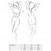 Комплект білизни MORGAN SET OpenBra black L/XL - Passion Exclusive: стрепи: трусики, ліф, пояс