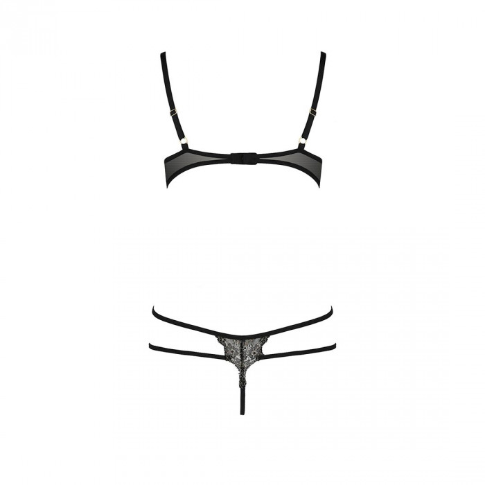 Боді монокіні з відкритими грудями VALERY BODY black S/M - Passion Exclusive