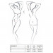 Комплект белья ORIHIME SET white XXL/XXXL - Passion: стрэпы: лиф и трусики